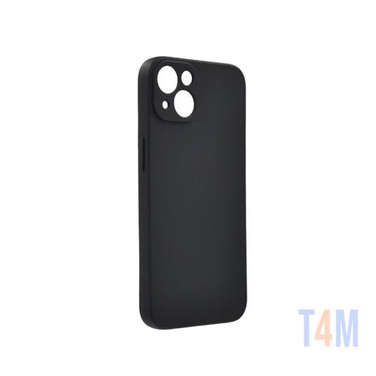 Funda de Silicona con Marco de Cámara para Apple iPhone 13 Negra